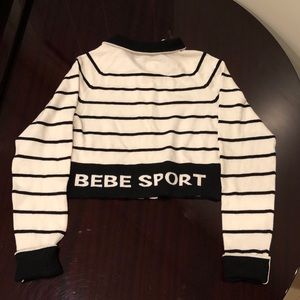 Bebe sport cropped sweater SZ M